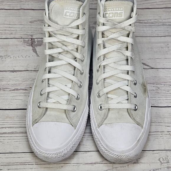 Converse Unisex Chuck Taylor All Star Pro HiTop All White Men 11.5/Women 13.5 - Picture 3 of 8